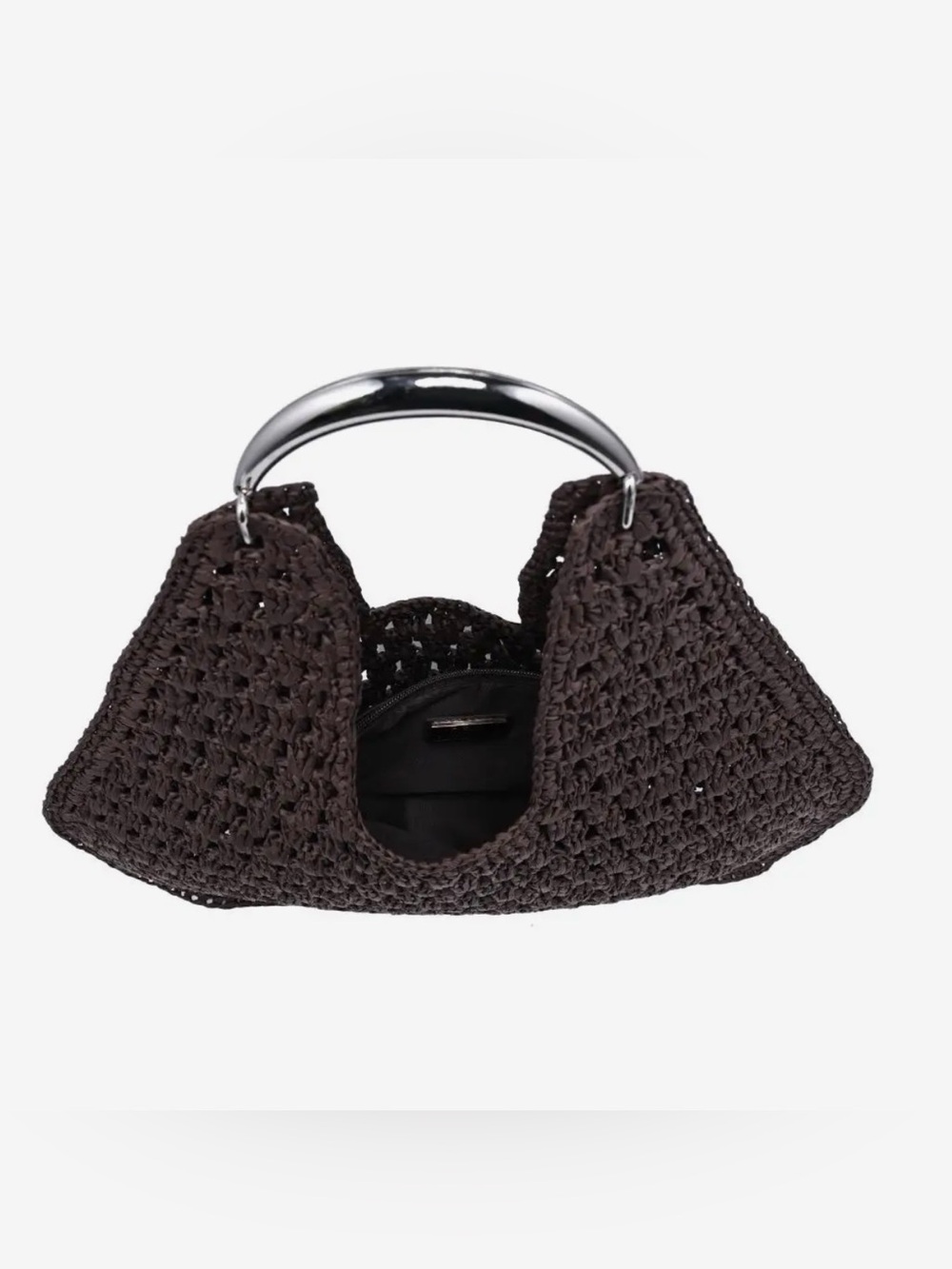Urban Expressions Chocolate Iris Hobo Woven Tote Bag - Picture 8 of 9
